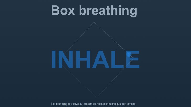 just a little animation for box breathing