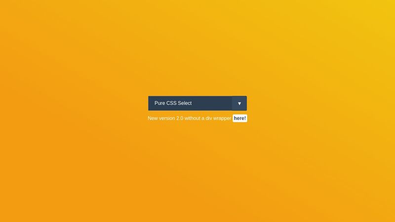 Pure CSS Select
