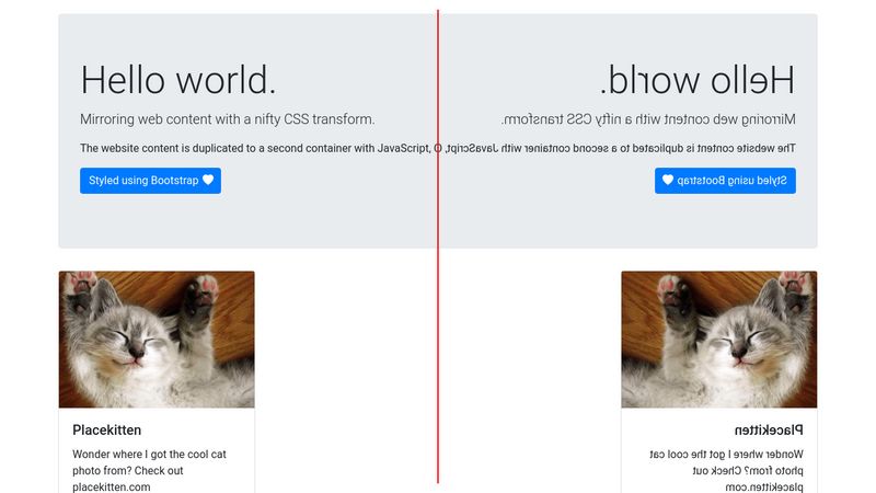 Responsive CSS Mirror