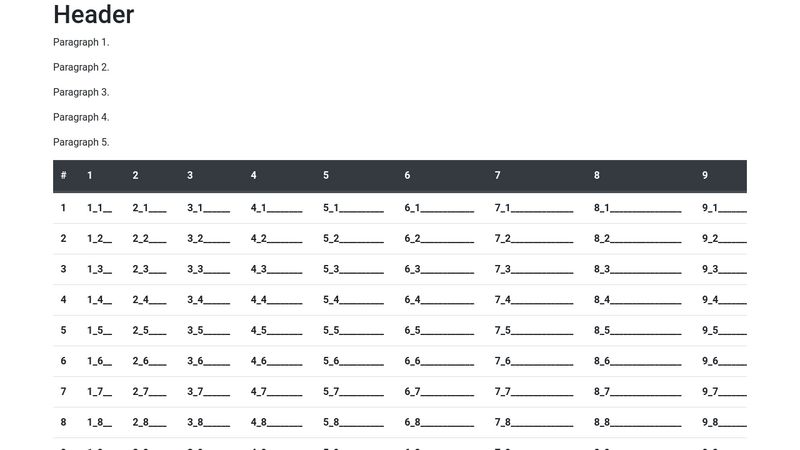 Bootstrap 4 Table = Horizontal Scroll + Sticky Head