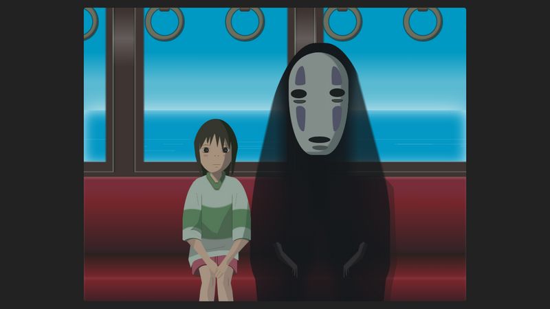 Spirited Away CSS Illustration