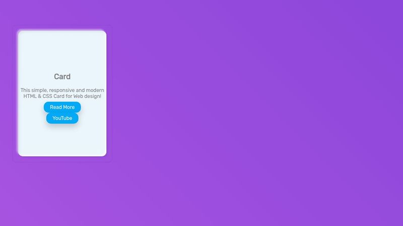 Simple And Modern Card in HTML & CSS