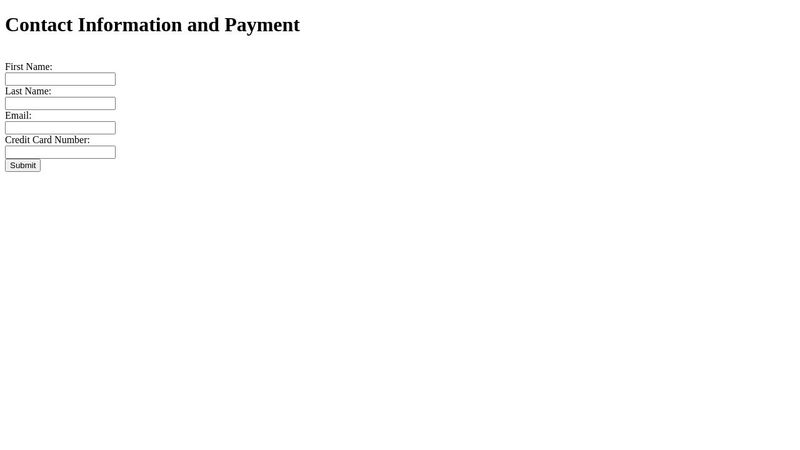 HTML5 Input Form
