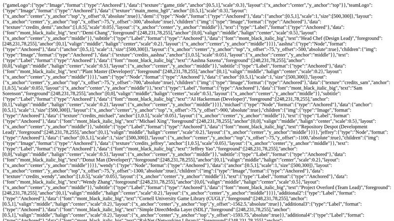 Credits JSON Generator