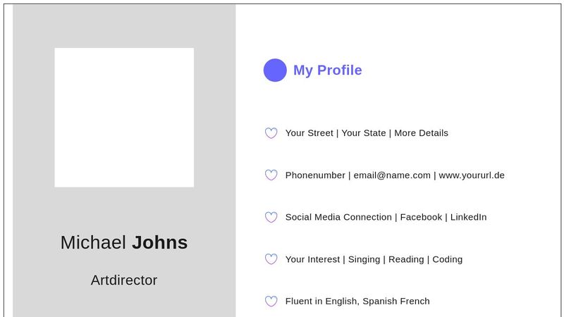 Resume Template - HTML & CSS