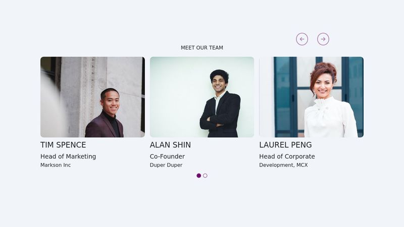 Bootstrap Multi-Columns Carousel Teams