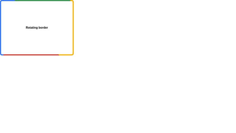 Rotating border