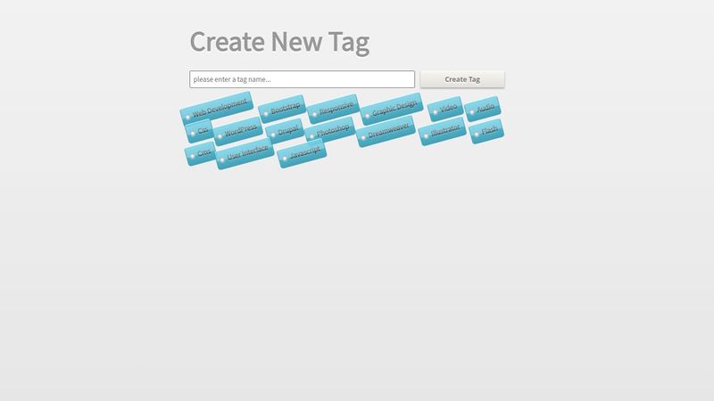 PURE CSS TAG GENERATOR