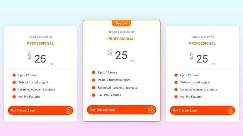 How to make Price card using HTML & CSS (yTube)