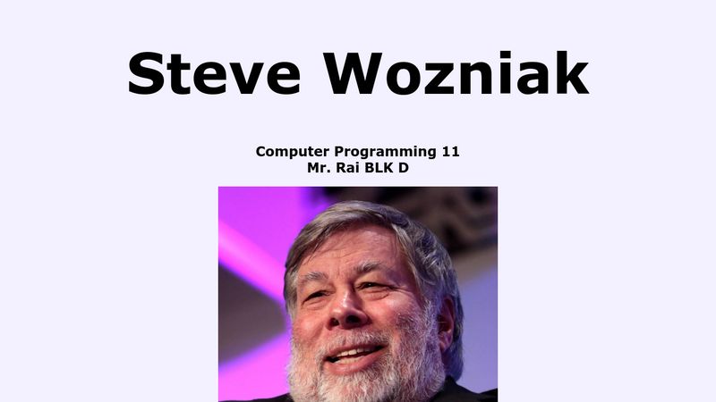 Steve Wozniak