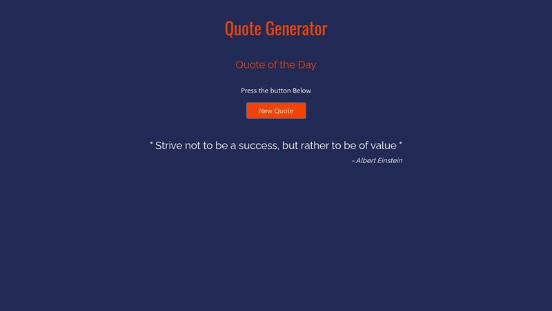 Random Quote Generator random-quote-generator