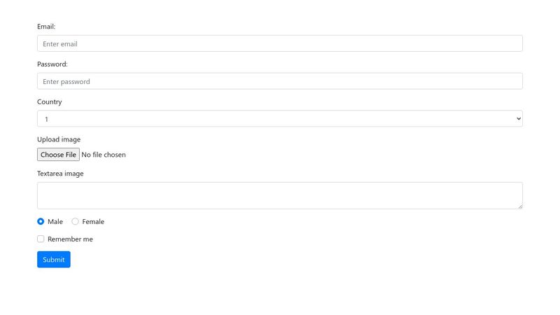 bootstrap 4 form template