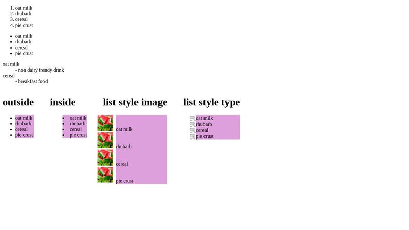 CSS Lists