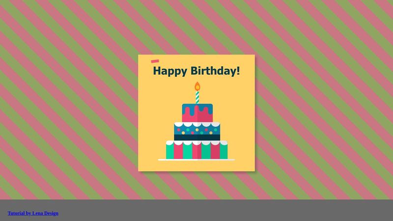 CSS Birthday Card