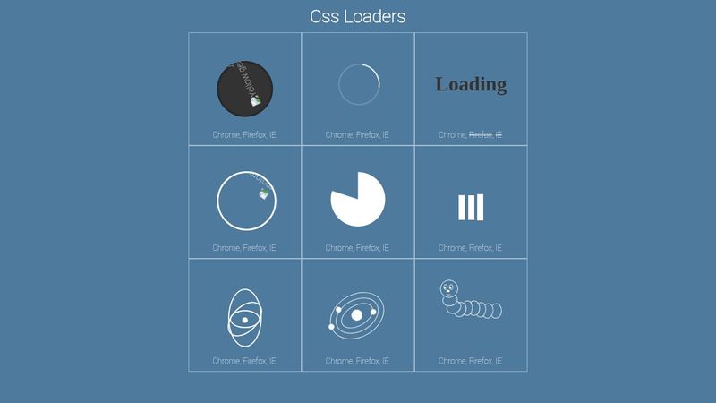 Pure css loaders and spinners