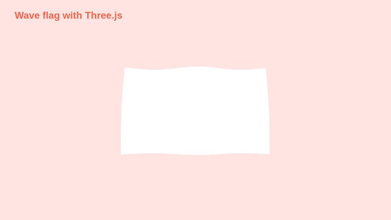 wave image with Three.js