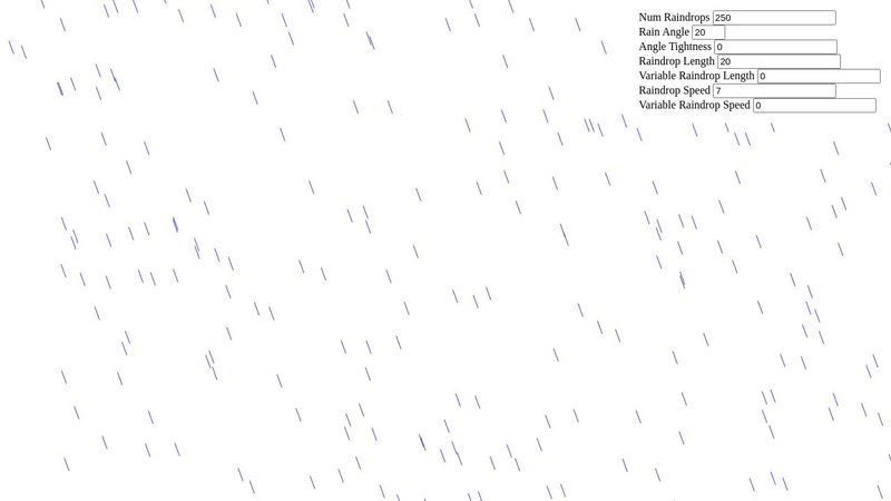 Javascript Rain Background