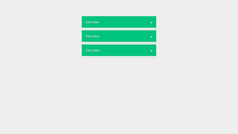 Drop Down Animation Arrows CSS