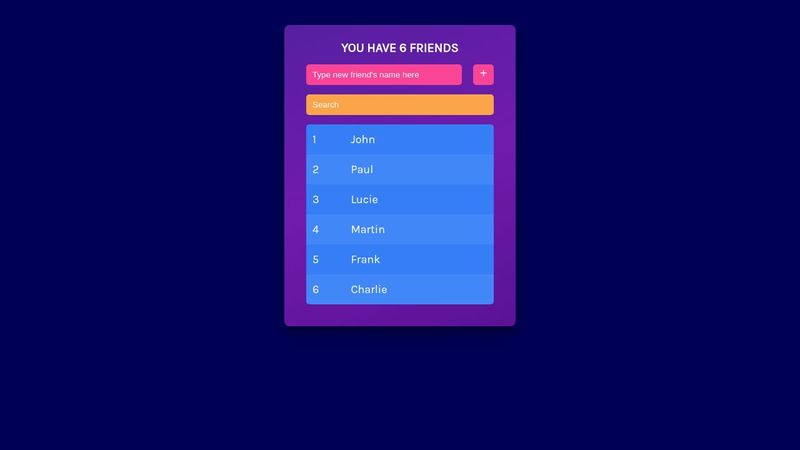 Friend's List