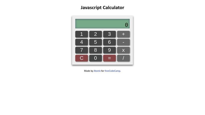 Javascript Calculator