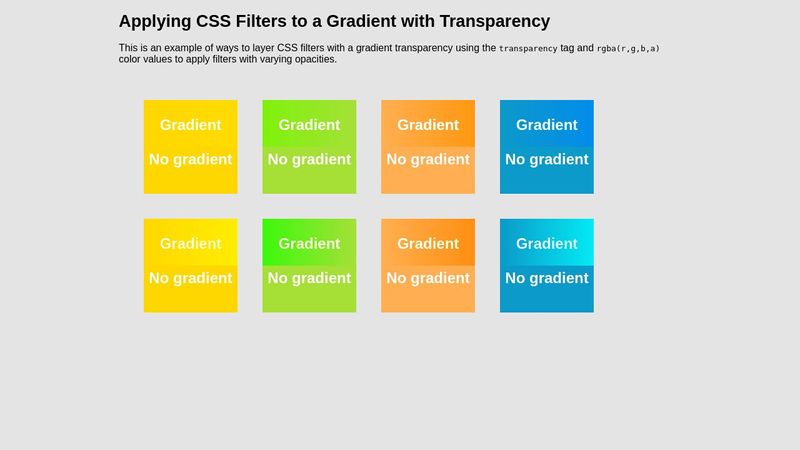 Applying CSS Filters to a Gradient with Transparency