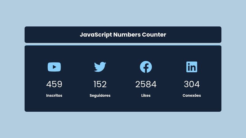 JavaScript Numbers Counter