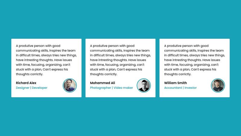 Responsive Testimonials Section