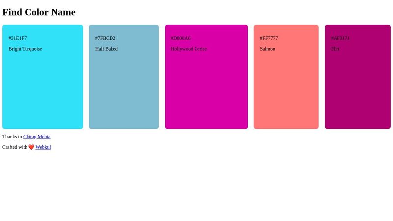 Find Color Name Find Color Name