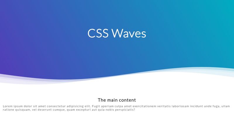 CSS waves animation