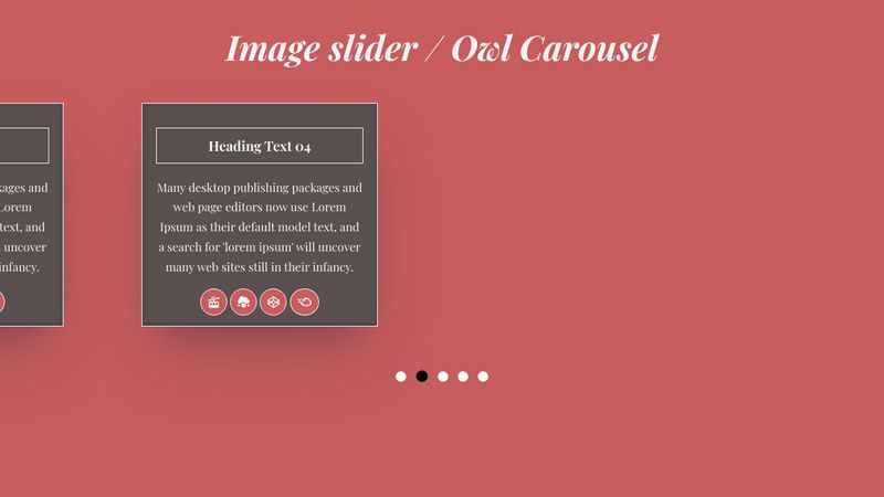 Image Slider Using Owl Carousel | Simple HTML , CSS , JQUERY