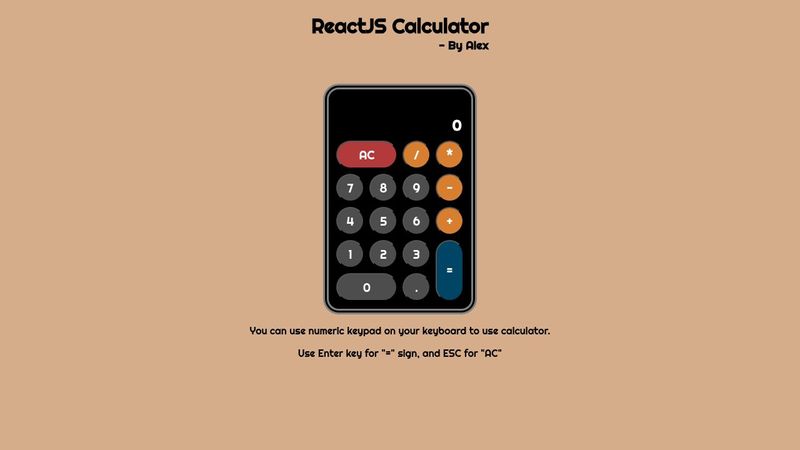 ReactJS Calculator