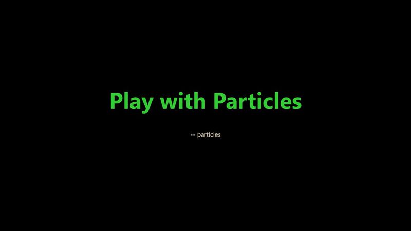 Particle.js demo