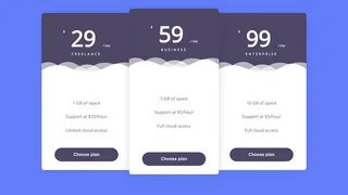 CodePen Home CSS Pricing Table