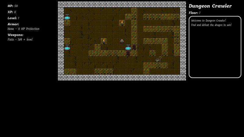 FreeCodeCamp.com - Rougelike Dungeon Crawler Project