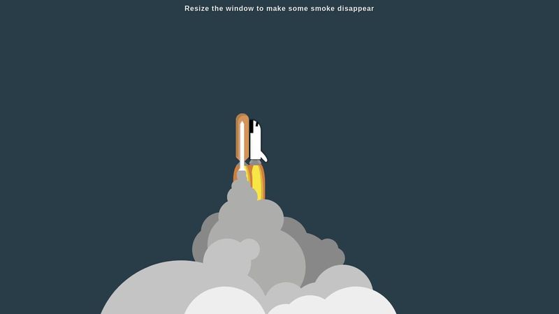 Pure CSS Space Shuttle