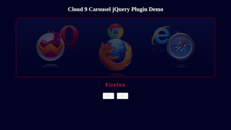 3D Cover Flow Image Carousel with Plugin