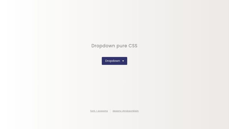 Dropdown Pure CSS