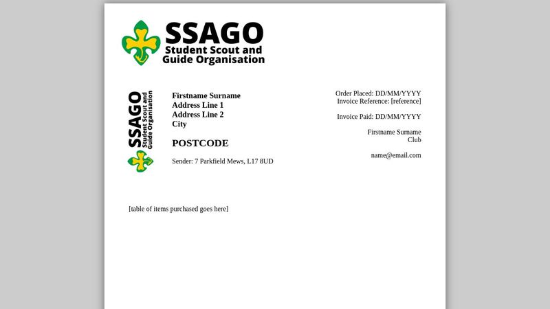 A4 CSS page template