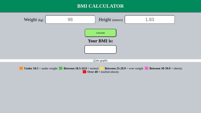 BMI calculator