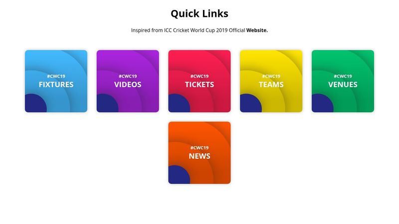 Pure CSS Quick Links