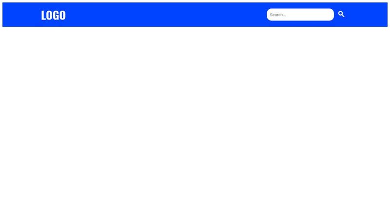 Navbar with Logo and Search bar