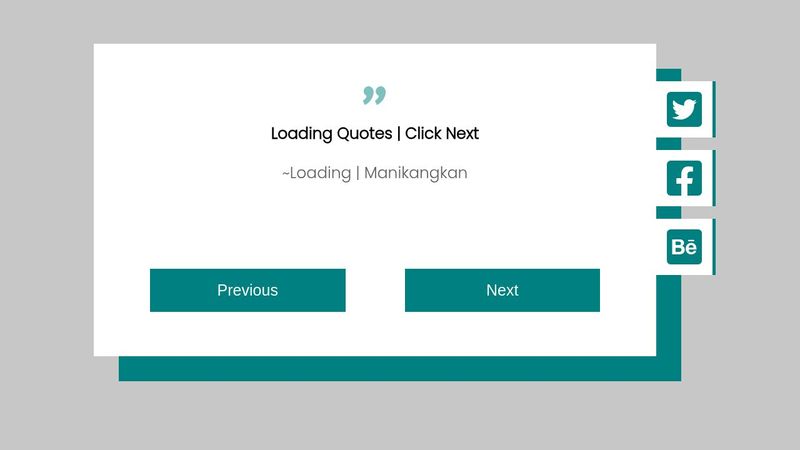 Dynamic Quote Site | Using HTML CSS JS