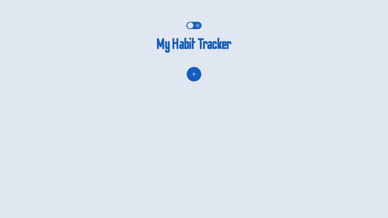 Habit Tracking App with HTML, CSS, Javascript
