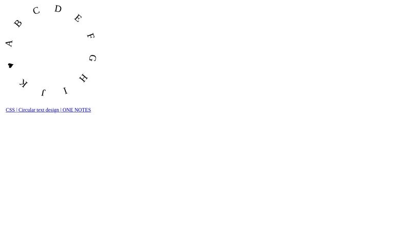 CSS | Circular text design 01