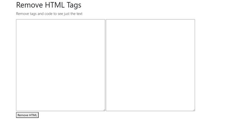 Remove Html Tags