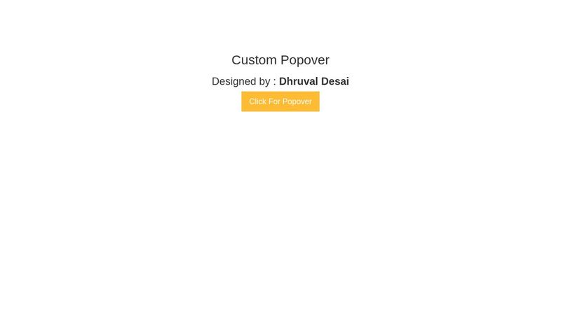 Custom Popover