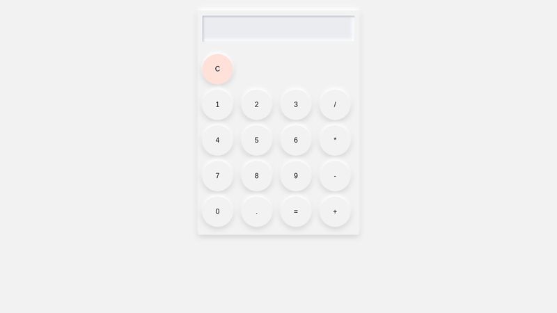 calculator ui in css