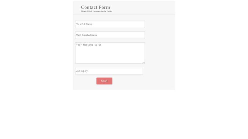 CSS HTML Form Styles