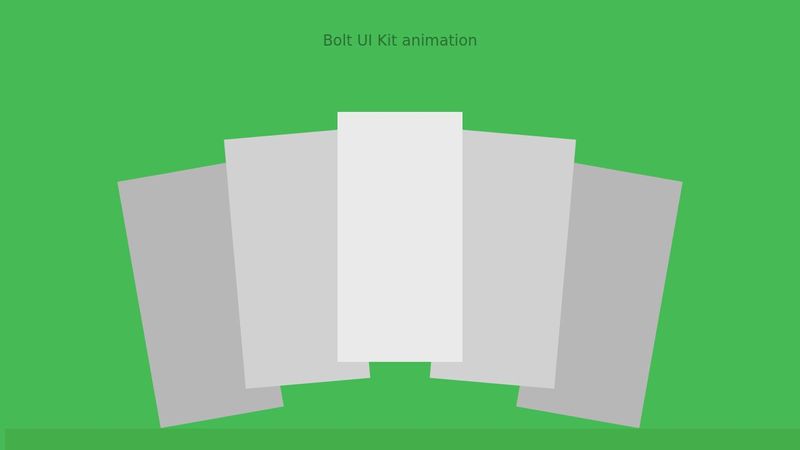 Bolt UI Kit animation