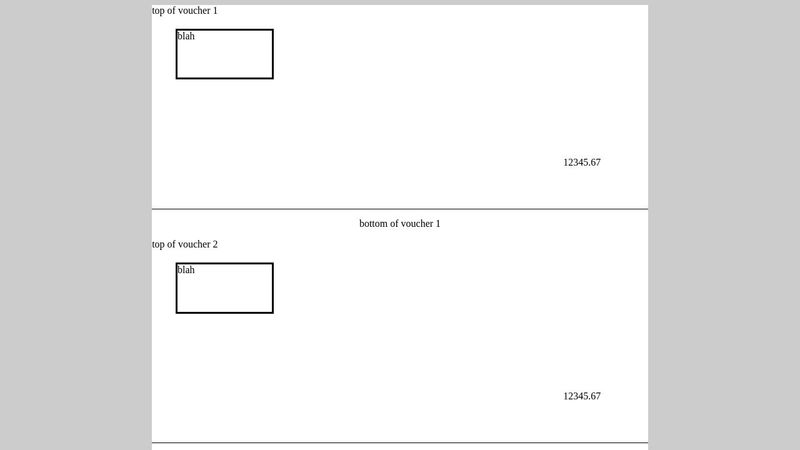 A4 CSS page template